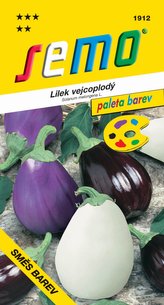 Baklažán vajcoplodý - zmes farieb 30s - séria PALETA