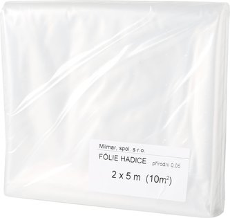 Folie čirá 5 bm hadice 2x5 m