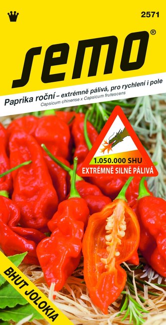 Paprika zel. štipľavá - Bhut Jolokia Red 15s /SHU 1 050 000/