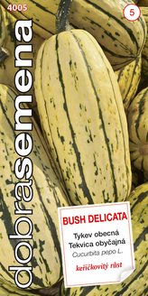 Dobrá semena Tykev plazivá - Bush Delicata pruhovaná 10s