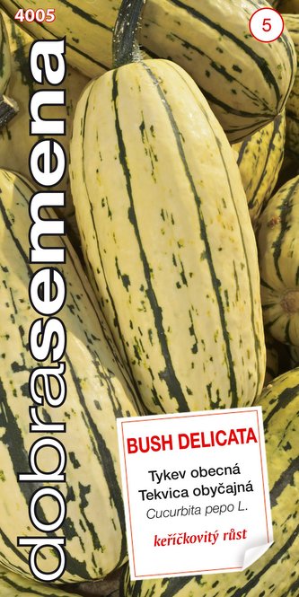 Dobrá semena Tykev plazivá - Bush Delicata pruhovaná 10s