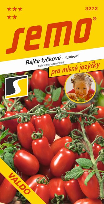 Paradajka tyč. datľové - Valdo 30s - séria JAZÝČKY