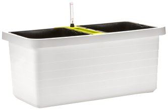Truhlík samozavlažovací Berberis Duo - bílý 80 cm