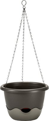 Kvetináč Mareta závesný - antracit tmavý + svetlý 25 cm