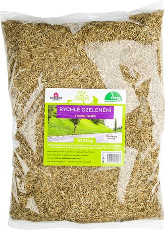 Trávna zmes - Rýchle ozelenenie 1 kg Rosteto