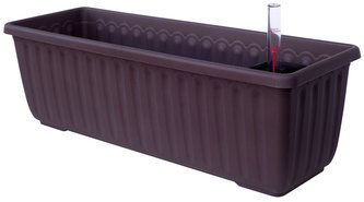 Truhlík samozavlažovací Siesta LUX - čokoládový 60 cm