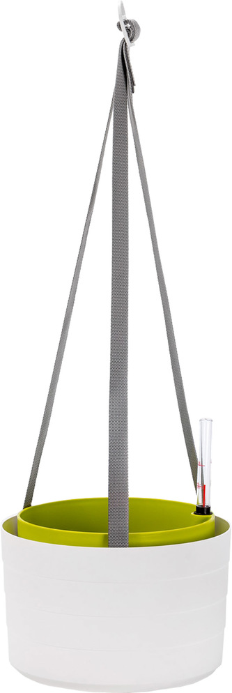 Žardina samozavlažovací trojzávěs Berberis - bílá + zelená 26 cm