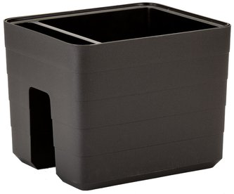 Truhlík samozavlažovací Berberis na zábradlie - antracit 30 cm