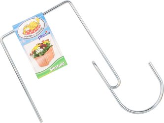 Držák na truhlík balkon - kovový Siestula 7,5 stříbrný