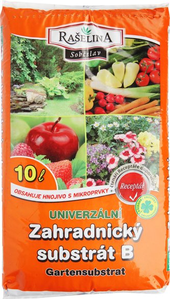 Substrát - Záhradnícky 10 l Raš.