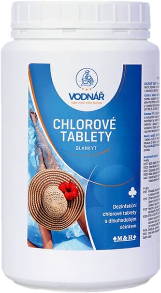 Vodnář Bazén Blankyt Chlorové tablety - 1kg