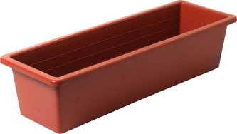 Truhlík hladký - terakota 50 cm