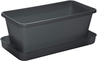 Hrantík malý s miskou - antracit 20 cm