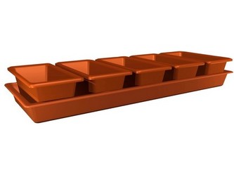 truhlík MINIGARDEN 60x20x9cm sada 6díl.(5+1ks) TE