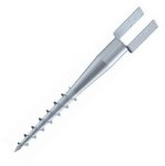 Vrut zemní kotva 100mm/900mm  Zn typ U