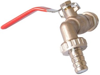 kohout zahradní kulový s pákou 1/2"3/4"