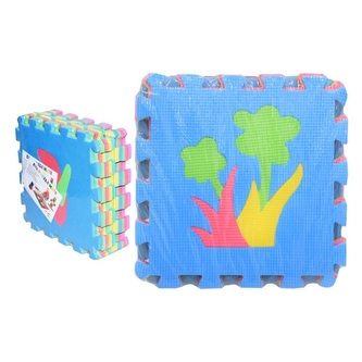 Pěnové puzzle květiny 10ks