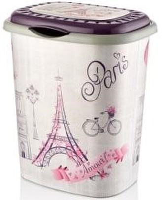 Koš na špinavé prádlo 41 l dekor "PAŘÍŽ" plast