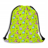 Vak na záda 116 LAMAS WORLD žlutá MyBestHome 41x32 cm