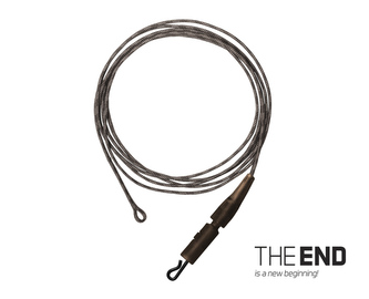 Návazec THE END Leadcore + PIN clip / 3ks - 1m