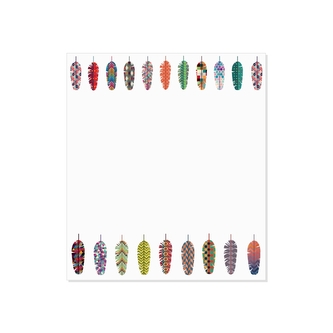 Samolepící bloček - Peříčka