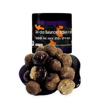 AK-cko Balanced Boilies in dip 500ml mix 20/24mm