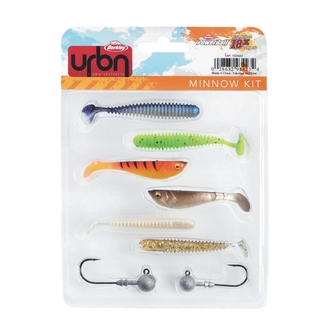 Sada gumových nástrah a jigových hlaviček Urban Kit Minnow