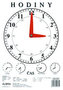 Hodiny školní - černobílé