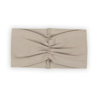 Kojenecká bavlněná čelenka Nicol Ella béžová - velikost 80/86