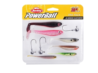 Sada gumových nástrah a jigových hlaviček Pro Pack Jig Minnow Clear Water