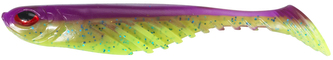 PB RIPPLE SHAD 13CM PURPLE CHARTREU
