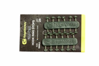 RIDGEMONKEY: Stoper RM-Tec Hook Ring Stops Small 24ks