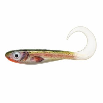 MCPERCH CURLY SVARTZONKER 11CM REAL TROUT