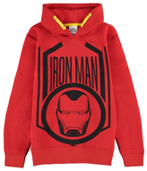 Dětská mikina s kapucí Marvel: Iron Man (výška 146-152 cm) červený polyester