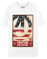 Pánské tričko Marvel|Avengers: Poster (XL) bílá bavlna