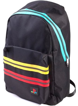 Batoh Playstation: Retro Logo (objem 15,5 litrů|30 x 40 x 13 cm) černá polyester