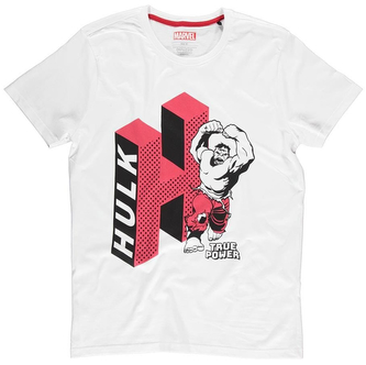 Pánské tričko Marvel|Hulk: H Of Hulk (S) bílá bavlna