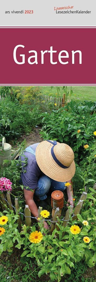 Lesezeichenkalender Garten 2023
