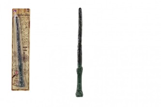 Kúzelnícka/kúzelná palička plast 36cm na batérie so svetlom, zvukom na karte karneval