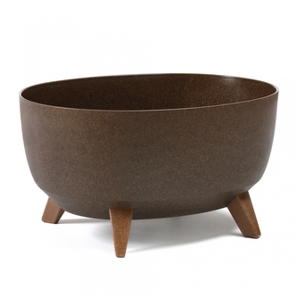 Oválná plastová mísa Roma eco coffee 430 mm, espresso