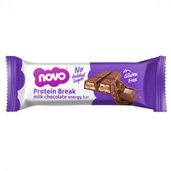 Protein Break Bar - Novo - mléčná čokoláda - 25 x 21,5 g
