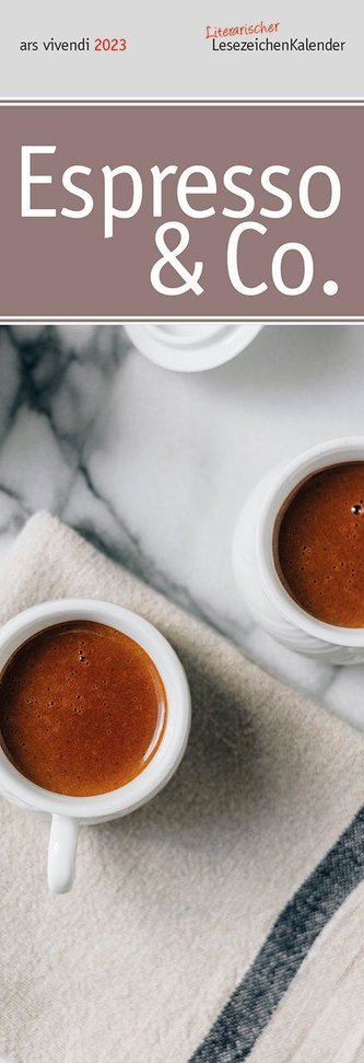 Lesezeichenkalender Espresso 2023