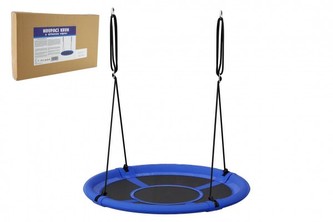 Hojdací kruh modrý 80 cm látková výplň v krabici 60x37x7cm