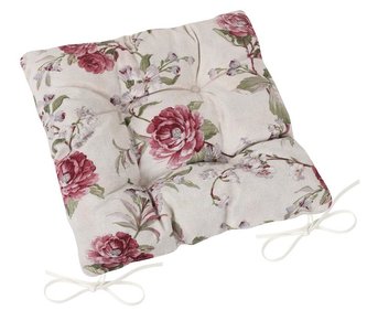 Sedák EMA prošívaný - růže vínová - 40x40 cm, prošívaný