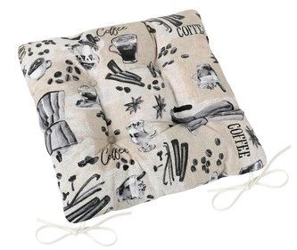 Sedák EMA prošívaný - kafíčko - 40x40 cm, prošívaný