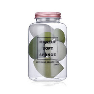 Ostatní Sada 7 ks zelených houbiček na make-up woman