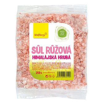 Wolfberry Himalájská sůl růžová hrubá 250 g