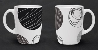 Hrnek porc. 340 ml, Kruhy