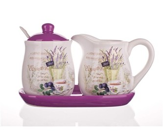 BANQUET Sada mliečenka s cukorničkou LAVENDER, 4 diely, OK