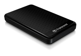 TRANSCEND externí HDD 2,5" USB 3.1 StoreJet 25A3, 1TB, Black (nárazuvzdorný, 256-bit AES)